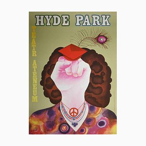 Unbekannt, Polnisches Poster des Hyde Park, Offset, 1970er