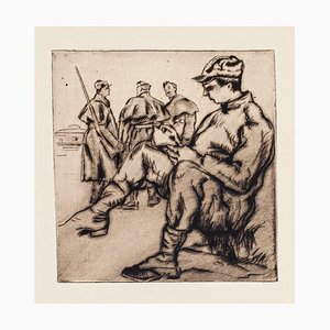 Anselmo Bucci, Front Italien, Etching on Paper, 1918
