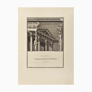 Filippo de Grado, Tempio con Sfinge, Acquaforte, XVIII secolo