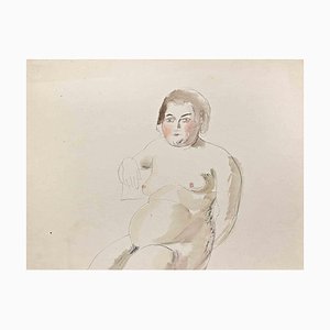 Hermann Paul, Desnudo de mujer, Dibujo, Principios del siglo XX