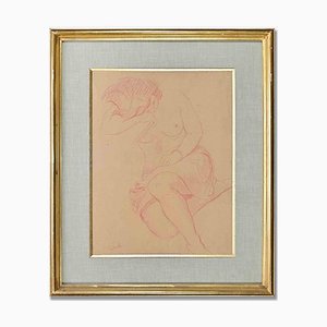 Émile Gilioli, Nudo di donna, disegno, metà XX secolo