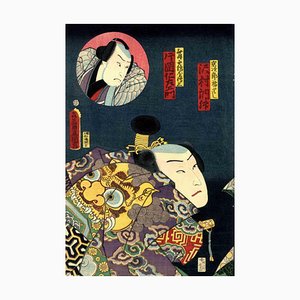 Utagawa Kunisada (Toyokuni III), Kabuki, Holzschnitt, 1864