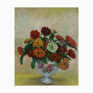 Antonio Feltrinelli, Vase of Flowers, Painting, 1930s
