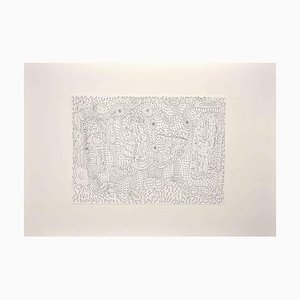 Maurizio Gracceva, Composición, tinta y acuarela, 2010