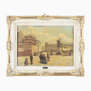 Jean Lereu, Vieille France, 19th Century, Oil on Canvas, Framed