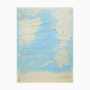 Piero Pizzi Cannella, Little World Map Rome Peking, Olympic Games Beijing, 2008, Lithograph