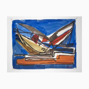 Reynold Arnould, Abstrakte Komposition, Zeichnung, 1955
