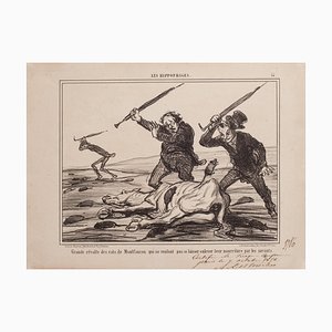 Honoré Daumier, Grande Révolte des Rats (...), Lithograph, 1858