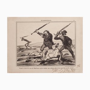 Honoré Daumier, Grande Révolte des Rats (...), Lithographie, 1858