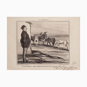 Honoré Daumier, C’est peut-être bon…, Lithograph, 1856