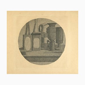 Giorgio Morandi, Still Life with Eleven Objetcs in a Sphere, Etching, 1942