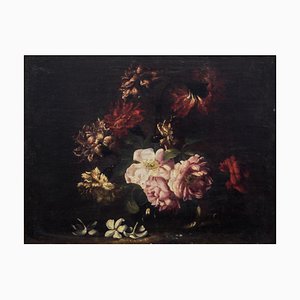 Niccolò Stanchi, Natures Mortes, Huile sur Toiles, Fin du 17ème Siècle, Set de 2