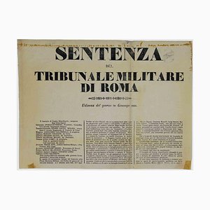 Sconosciuto, Pubblicazione della sentenza del Tribunale di Roma, 1849, Stampa