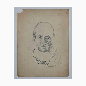 Mino Maccari, Portraits, Drawing, Mid 20th Century