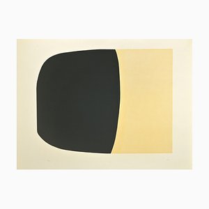 Alberto Burri, Bianchi e Neri II (Acetati): Tavola B, 1969, Tecnica mista