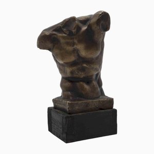 Después de Aurelio Mistruzzi, Busto de hombre, Escultura de bronce, años 90