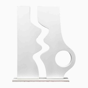 Tonino Maurizi, Composition Abstraite en Blanc, Sculpture, 2023