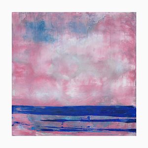 Anatta Lee, Marine Landscape in Pink, 2023, Acryl auf Leinwand