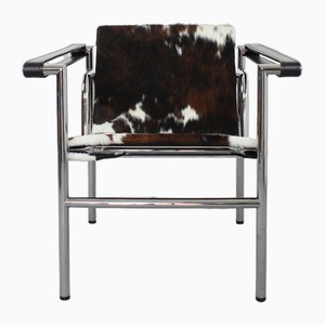 LC1 Armchair in Leather by Charlotte Perriand for Cassina