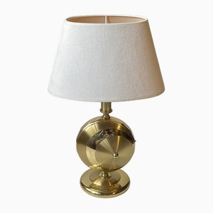 Art Deco Revival Brass Table Lamp from TS Belysning, 1980s