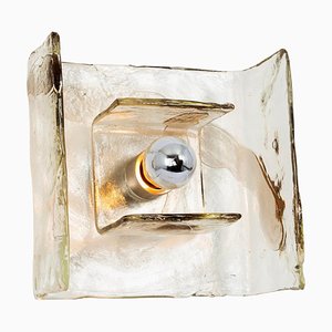 Large Glass Wall Light attributed to Carlo Nason for Kalmar, 1960s