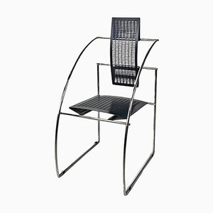 Italian Postmodern Quinta 605 Chair in Metal attributed to Mario Botta for Alias, 1980s