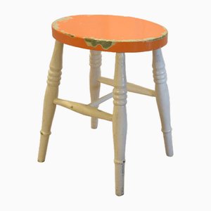 Antique Painted Kitchen Stool