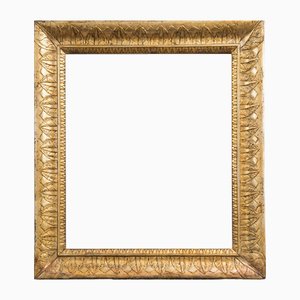Empire Neapolitan Frame in Golden and Carved Wood, 1800s
