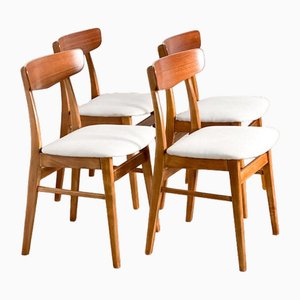 Chaises Vintage en Teck par Farstrup, Danemark, Set de 4