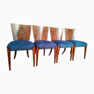 H-214 Chairs attributed to Jindřich Halabala for Up Races, 1950s, Set of 4