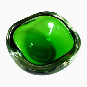 Italian Glass Murano Sommerso Ashtray, 1970s