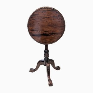 Mahogany Tripod Tilt Top Table with Claw and Ball Feet