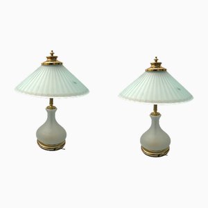 Tischlampen aus Muranoglas, 1980er, 2er Set