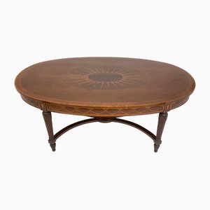 20th Century Marquetry Center Table