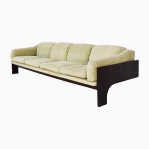 Großes Mahagoni 4-Sitzer Hängesofa Mod. Oriolo von Claudio Salocchi für Luigi Sormani, Italien, 1963