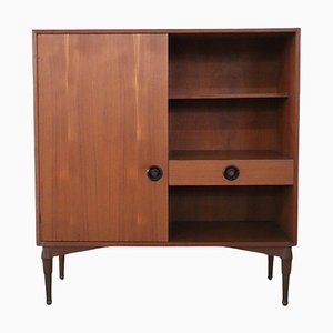 Highboard aus Teak Furnier, 1960er