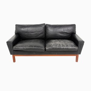 Skandinavisches Sofa Modell Åland aus Leder von Ikea, Schweden, 1960er