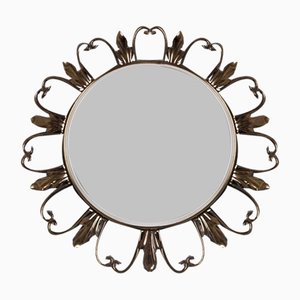 Miroir Soleil Vintage en Laiton