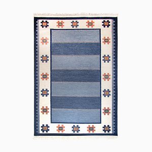 Tappeto Rolakan Kilim Mid-Century attribuito a Ellen Stahlbrand, Svezia, anni '60