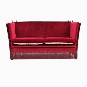 Dänisches 2-Sitzer Sofa aus Velours, 1960er