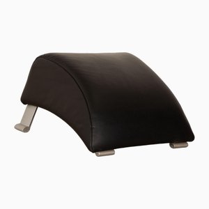 Black Leather Model 322 Stool from Rolf Benz