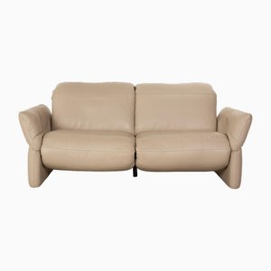 Cream Leather Elena 3-Seater Sofa from Koinor