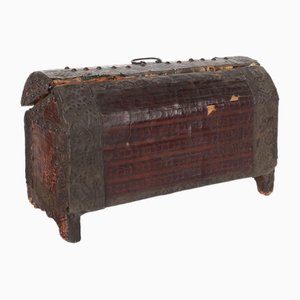 Caja de viaje vintage de madera