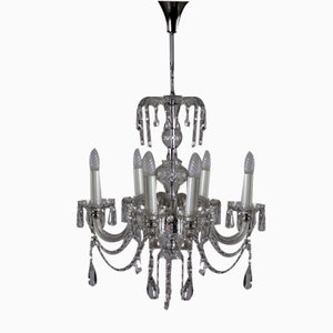 Five-Light Chandelier with Crystal and Molato Glass