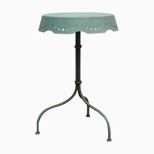 Table d'Appoint de Bistro en Métal Vert, Italie, 1980s