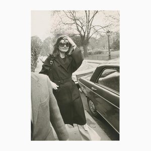 Jackie Onassis, Schwarz-Weiß-Fotografie, 1970er