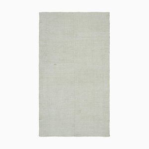 Tapis Kilim en Chanvre Blanc, 2000s