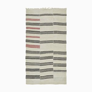 Tapis Kilim en Chanvre Beige, 2000s