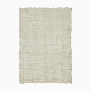 Alfombra Kilim de cáñamo en beige, década de 2000