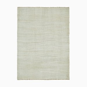 Tappeto Kilim beige in canapa, inizio XXI secolo